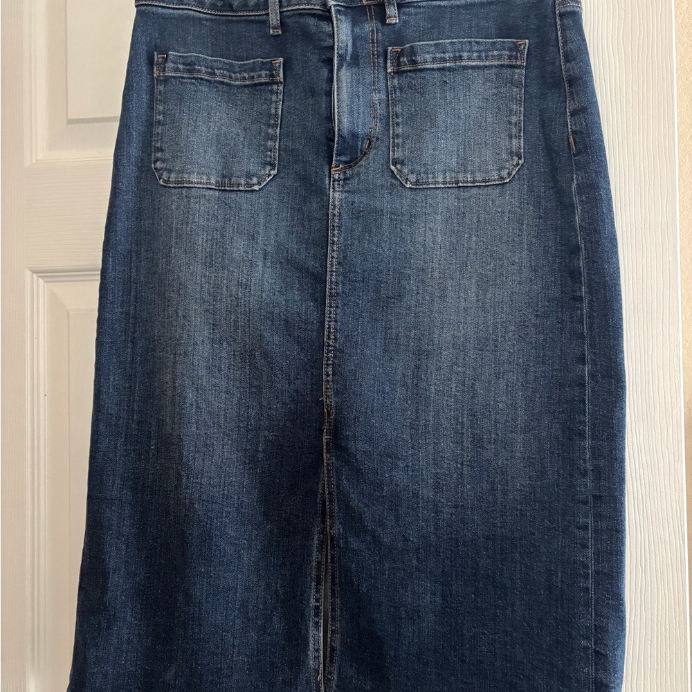 Loft Blue Denim Skirt